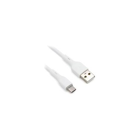 CABLE BROBOTIX USB-A V2.0 A USB-C, PVC, 1.0 M, BLANCO