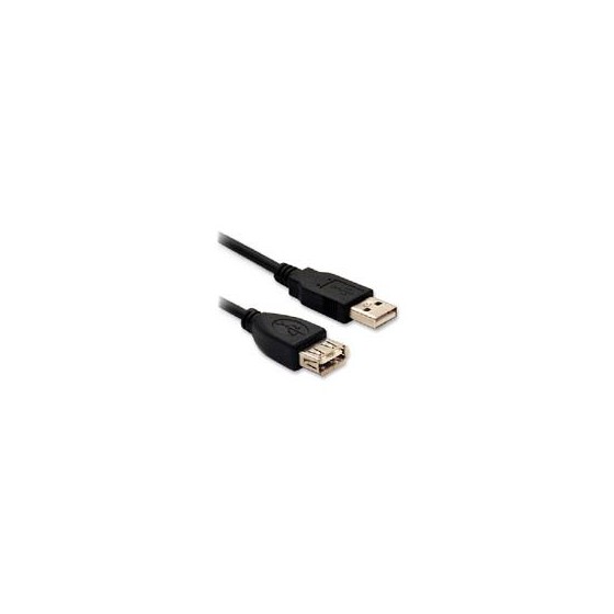 CABLE BROBOTIX EXTENSION, USB-A V2.0,  MACHO - HEMBRA, 4.5 MTS, NEGRO