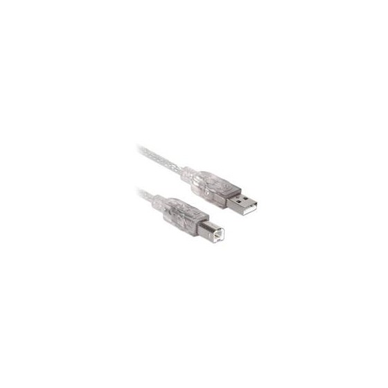 CABLE BROBOTIX USB V2.0 A-B 1.8 M PLATA 