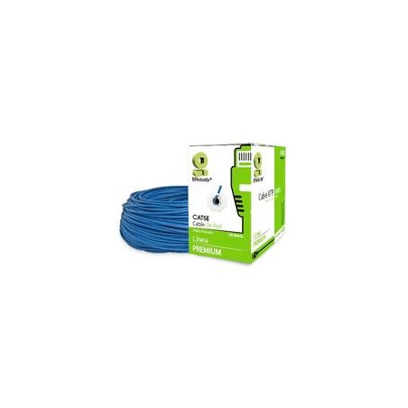 BOBINA BROBOTIX CAT5E UTP CCA 305MTS  AZUL