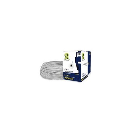 BOBINA BROBOTIX CAT6 PARA INTERIORES, 100 POR CIENTO  COBRE UTP, GRIS, 100 METROS