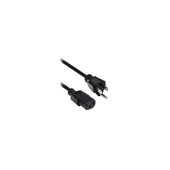 CABLE CORRIENTE BROBOTIX PARA CPU, 18 AWG, 1.8 METROS, COLOR NEGRO