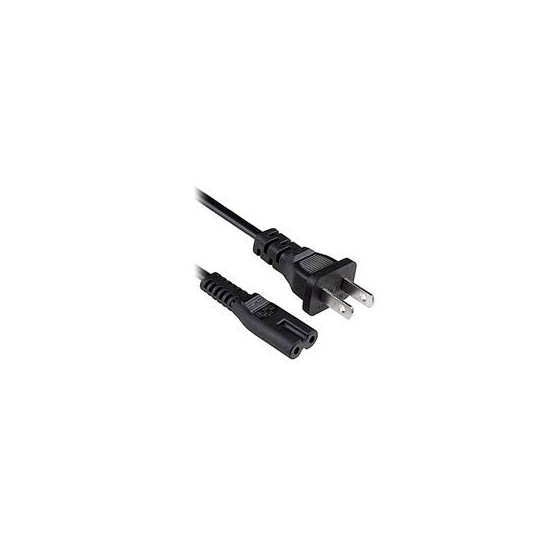 CABLE CORRIENTE BROBOTIX PARA LAPTOP TIPO TREBOL, 1.8 METROS.