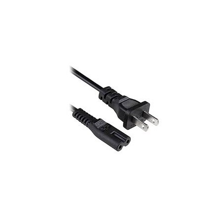 CABLE CORRIENTE BROBOTIX PARA LAPTOP TIPO TREBOL, 1.8 METROS.