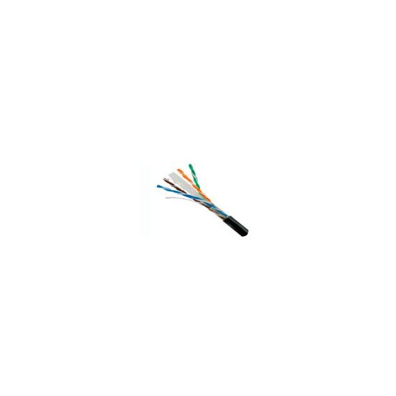 BOBINA DE CABLE UTP  SAXXON CAT6 100% COBRE CON GEL/ 305 METROS/ USO EXTERIOR/ COLOR NEGRO/ CUMPLE CON ESTANDARES: ISO/ IEC 11