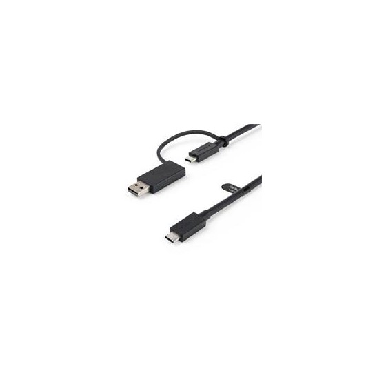 CABLE USB TIPO C DE 1M CON ADAPTADOR USB-A, USB-C A C , USB-A A C, CABLE USB C 2 EN 1 PARA DOCKS HIBRIDAS - STARTECH.COM MOD. 