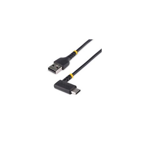 CABLE 2M USB A A USB C  ACODADO EN YNGULO RECTO - CABLE USB-C DE CARGA RAPIDA DE ALTA RESISTENCIA - USB 2.0 A A USB TIPO-C -