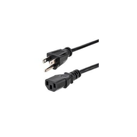 CABLE DE CORRIENTE DE 7.6M ESTANDAR DE ALIMENTACION DE COMPUTADORA, NEMA 5-15P A C13, 10A 125V, 18AWG, CABLE DE REPUESTO PARA 