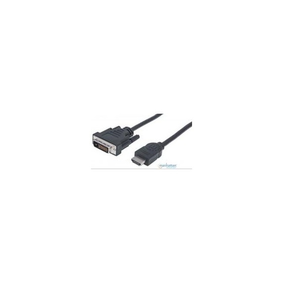 CABLE HDMI,MANHATTAN,372503, - DVI-D M-M  1.8M