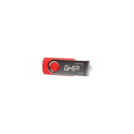 MEMORIA GHIA USB 32GB USB 2.0 COMPATIBLE CON ANDROID/WINDOWS/MAC COLOR ROJO/AZUL/NEGRO