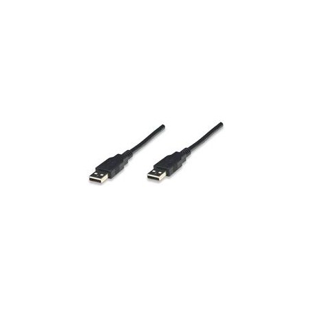 CABLE USB,MANHATTAN,306089, V2.0 A-A 1.8M, NEGRO