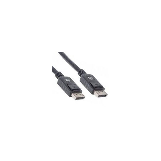 CABLE DISPLAYPORT,MANHATTAN,307093, V1.2 M-M 3.0M NEGRO 4K60HZ