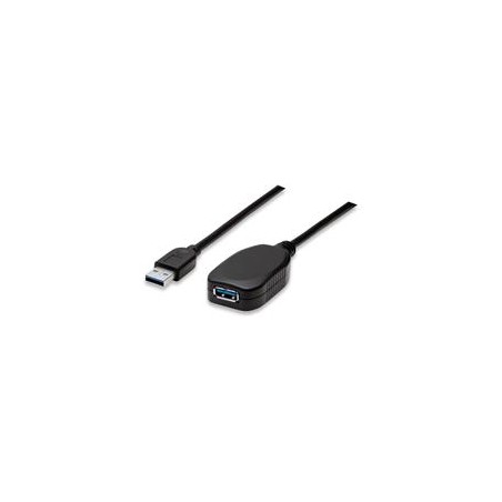 CABLE USB,MANHATTAN,150712, V3.0 EXT. ACTIVA  5M NEGRO