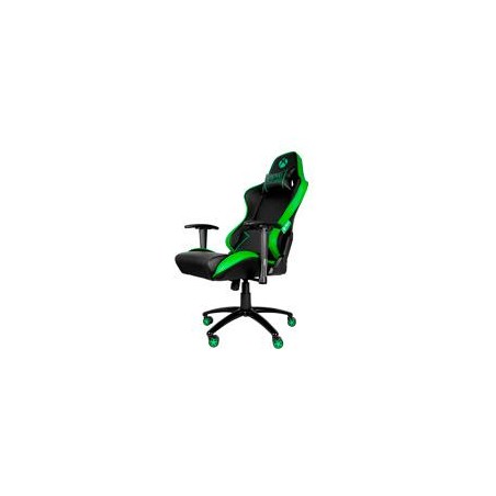 SILLA GAMER XBOX BY TECH ZONE PRO SX-00G3 / PIEL SINTETICA / NEGRO CON VERDE / RECLINABLE 90-180 / 120 KG / REPOSABRAZOS 2D