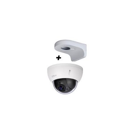 CAMARA DAHUA MINI PTZ DE 2 MP HDCVI / 4X ZOOM OPTICO CON BRAZO DE PARED PFB203W INCLUIDO