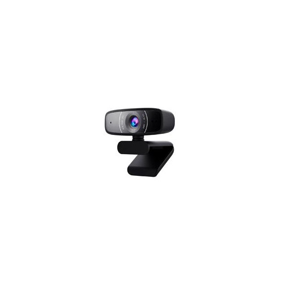 CAMARA WEB ASUS C3/FHD 1080P/30 FPS/MICROFONO/USB/ROTACION 360/REDUCE RUIDO AMBIENTAL