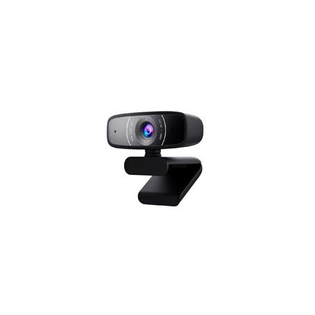 CAMARA WEB ASUS C3/FHD 1080P/30 FPS/MICROFONO/USB/ROTACION 360/REDUCE RUIDO AMBIENTAL