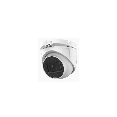 CAMARA TURRET TURBOHD 2 MEGAPIXELES EXTERIOR HILOOK BY HIKVISION THC-T120-MS GRAN ANGULAR 106 / LENTE 2.8 MM / AUDIO POR COAXI