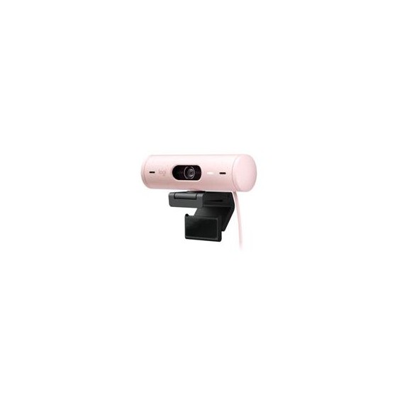 WEBCAM LOGITECH BRIO 500 ROSA FHD 1080 A 30 FPS AUTO ENFOQUE, MICRYFONO IA USB-C WIN/MAC OS