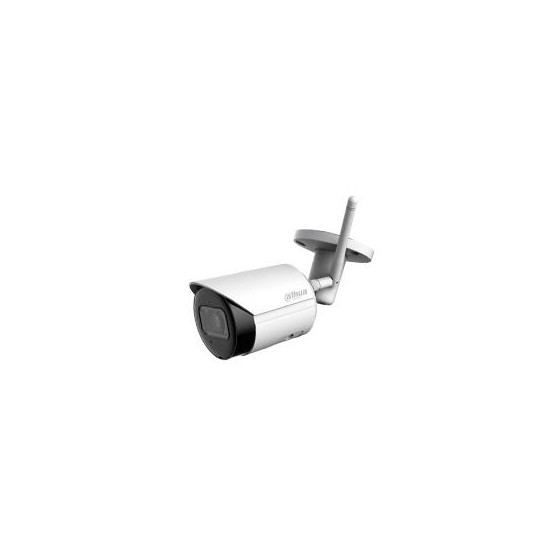 CAMARA DAHUA IP BULLET WIFI DE 4 MEGAPIXELES/ LENTE DE 2.8MM/ 90 GRADOS DE APERTURA/ H.265/ IR DE 30 METROS/ MICROFONO INTEGRA