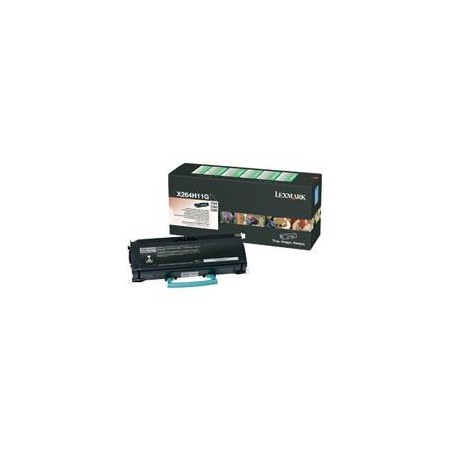 TONER LASER LEXMARK, X264H11G, COLOR NEGRO, ALTO RENDIMIENTO, HASTA 9000 IMPRESIONES, PARA MODELOS X364DN, X264DN