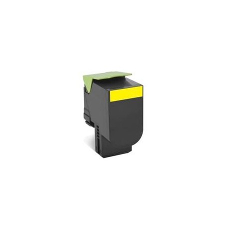 TONER LASER LEXMARK 80C8SY0 AMARILLO, RENDIMIENTO ESTANDAR HASTA 2,000 PAGINAS, PARA MODELOS: CX310, CX410. CX510