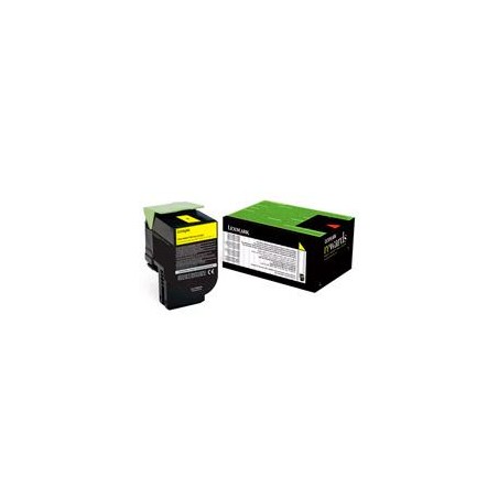 TONER LASER LEXMARK / COLOR AMARILLO / EXTRA ALTO RENDIMIENTO / 70C8XY0 / HASTA 4,000 PAGINAS / 5% DE COBERTURA / P/MODELOS: C