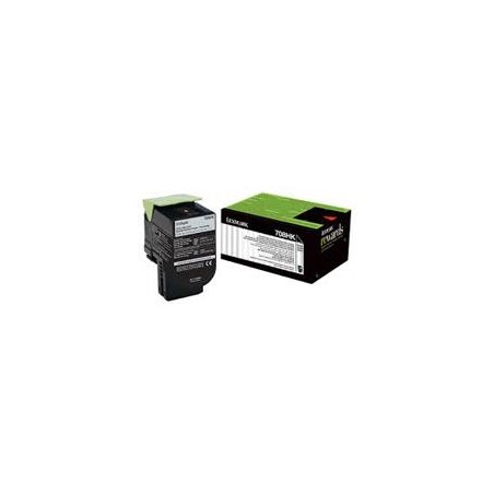 TONER LASER LEXMARK 70C8HK0 NEGRO, ALTO RENDIMIENTO HASTA 4,000 PAGINAS, PARA MODELOS: CS310DN, CS510DE