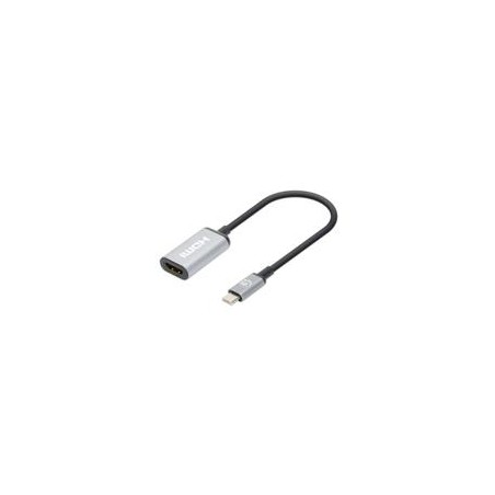 CONVERTIDOR,MANHATTAN,153706,USB-C A HDMI H, 4K@60HZ