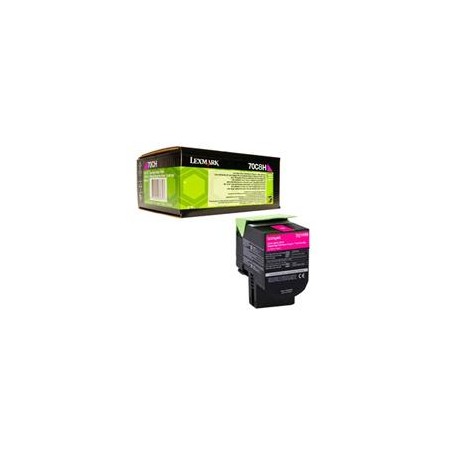 TONER LASER LEXMARK / COLOR MAGENTA / ALTO RENDIMIENTO / 70C8HM0 / HASTA 3,000 PAGINAS / 5% DE COBERTURA / P/MODELOS: CS310DN,