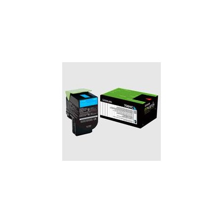 TONER LASER LEXMARK, COLOR CYAN , ALTO RENDIMIENTO , 70C8HC0 , HASTA 3,00 PAGINAS , 5% DE COBERTURA , PARA MODELOS: CS310DN, C