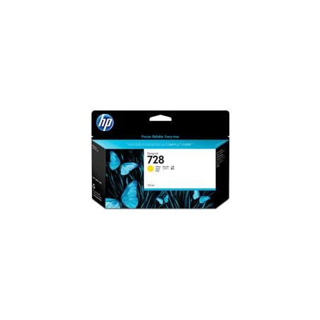 CARTUCHO DE TINTA HP DESIGNJET 728 AMARILLO,130 ML, (F9J65A)