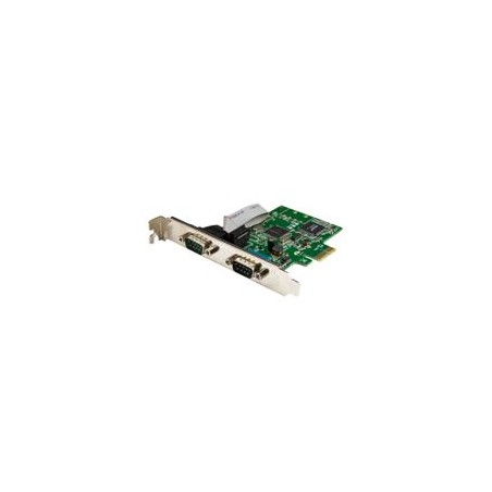 TARJETA PCI EXPRESS SERIAL DE 2 PUERTOS DB9 RS232 CON UART 16C1050 - ADAPTADOR INTERNO SERIAL PCI-E - STARTECH.COM MOD. PEX2S1