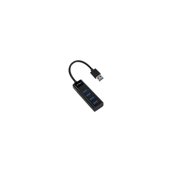 HUB ACTECK PORT X 3 DH425 / USB A / 4 PUERTOS USB 3.0 / 30 CM / NEGRO / AC-934664