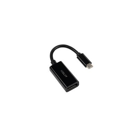 ADAPTADOR ACTECK SHIFT PLUS AD420 / USB C - DISPLAYPORT / 4K / 10 CM / NEGRO / AC-934718