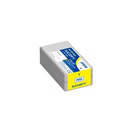 CARTUCHO EPSON MODELO SJIC22P AMARILLO, PARA TM-C3500