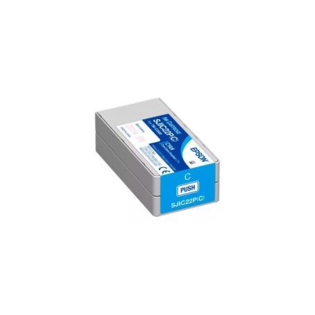 CARTUCHO EPSON MODELO SJIC22P CYAN, PARA TM-C3500