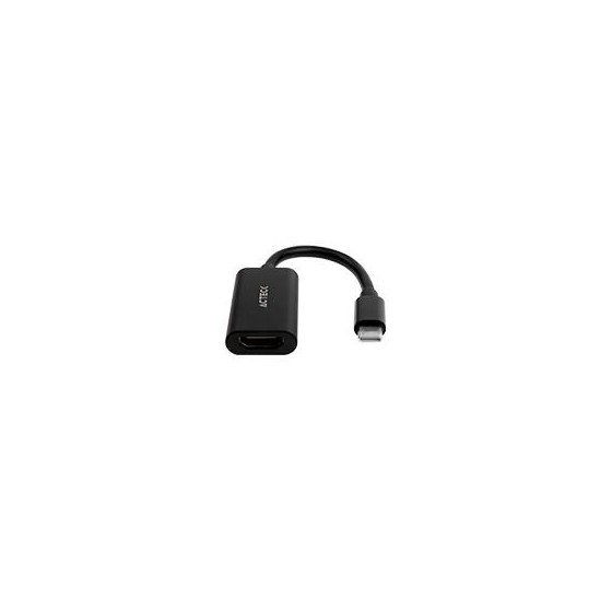 ADAPTADOR ACTECK SHIFT PLUS AH440 / HDMI A USB C / 4K / 10 CM / NEGRO / AC-934701