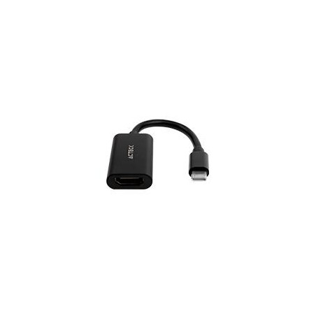 ADAPTADOR ACTECK SHIFT PLUS AH440 / HDMI A USB C / 4K / 10 CM / NEGRO / AC-934701