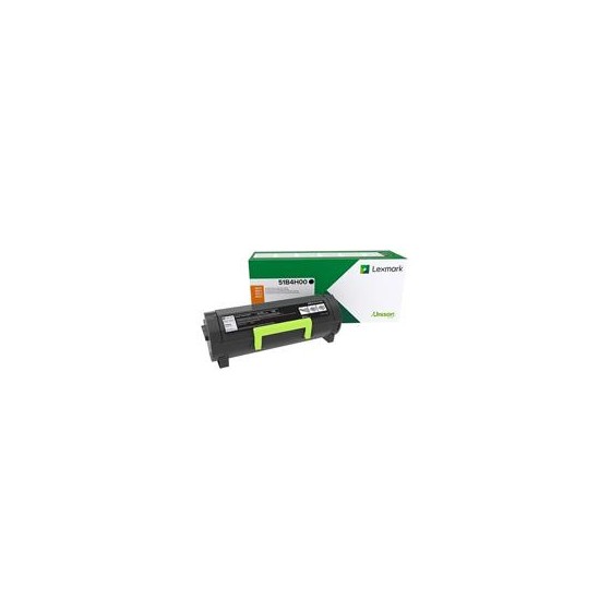 TONER LASER LEXMARK COLOR NEGRO ALTO RENDIMIENTO, NP 51B4H00, HASTA 8500 PAGINAS, MODELOS MX417DE,MX517DE,MS417DN,MS517DN