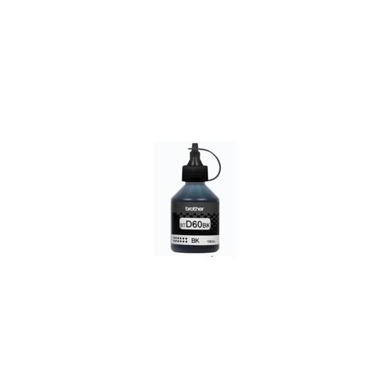  BOTELLA DE TINTA BROTHER NEGRA  BTD60BK ALTO RENDIMIENTO HASTA 6500 PAG PARA DCPT310 DCPT510W MFCT910DW