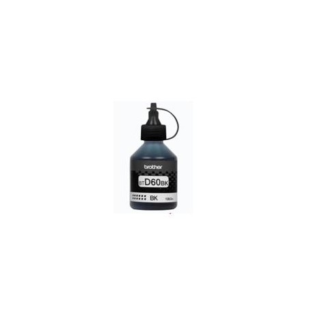  BOTELLA DE TINTA BROTHER NEGRA  BTD60BK ALTO RENDIMIENTO HASTA 6500 PAG PARA DCPT310 DCPT510W MFCT910DW