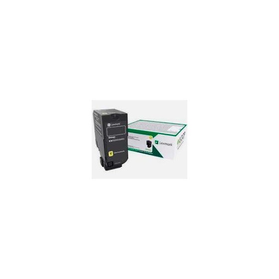 TONER LASER LEXMARK COLOR AMARILLO RENDIMIENTO ESTANDAR, NP 74C4SY0, HASTA 7000 PAGINAS, MODELOS CX725DHE, CS725DE, CS720DE