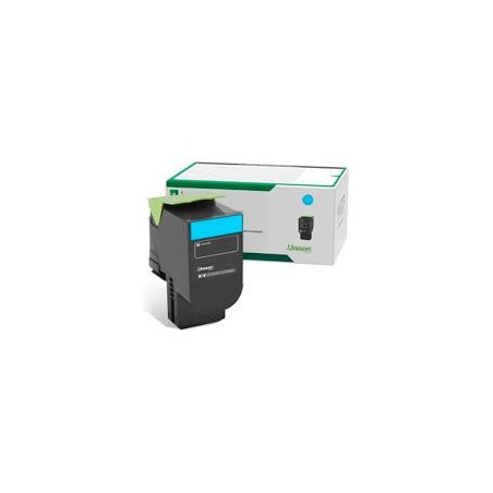 TONER LASER LEXMARK COLOR CIAN RENDIMIENTO ESTANDAR, NP 78C40C0, HASTA 1400 PAGINAS, MODELOS CX622ADE, CS421DN, CS521DN, CX625