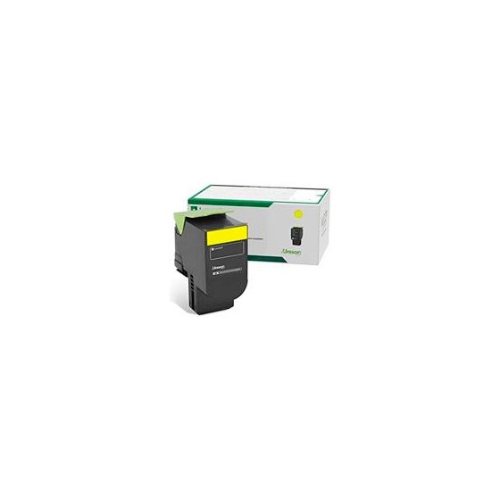 TONER LASER LEXMARK COLOR AMARILLO RENDIMIENTO ESTANDAR, NP 78C40Y0, HASTA 1400 PAGINAS, MODELOS CX622ADE, CS421DN, CS521DN, C