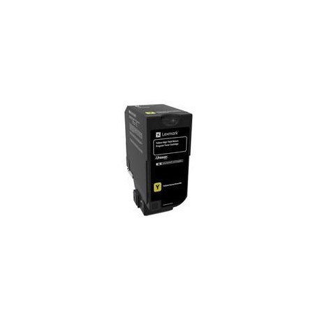 TONER LASER LEXMARK COLOR AMARILLO ALTO RENDIMIENTO,NP 74C4HY0, HASTA 12000 PAGINAS, MODELOS CS725DE