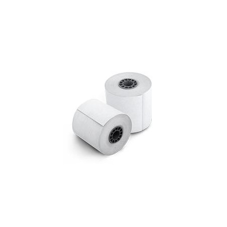 PAQUETE ROLLO PAPEL TERMICO GHIA PTG80N / 80X70 MM /PARA IMPRESORAS DE 80MM / REACCION NEGRO / 10 UNIDADES
