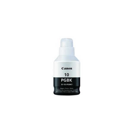 BOTELLA DE TINTA CANON GI-10PGBK NEGRA,RENDIMIENTO 8,300 PAGINAS,COMPATIBLE: G6010,G5010,GM2010