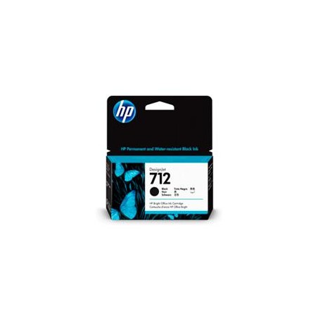 CARTUCHO DE TINTA HP DESIGNJET 712 NEGRO, 38 ML, (3ED70A)