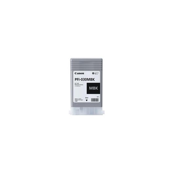 TANQUE DE TINTA CANON PFI-030 MBK NEGRO MATE,COMPATIBLE: TA-20,TA-30,CAPACIDAD 55 ML